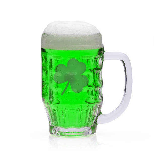 istock Green beer with shamrock inside. Symbol for St. Patrick's day. 1133009082