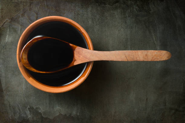 Soy Sauce Bowl with tasty soy sauce soy sauce photos stock pictures, royalty-free photos & images