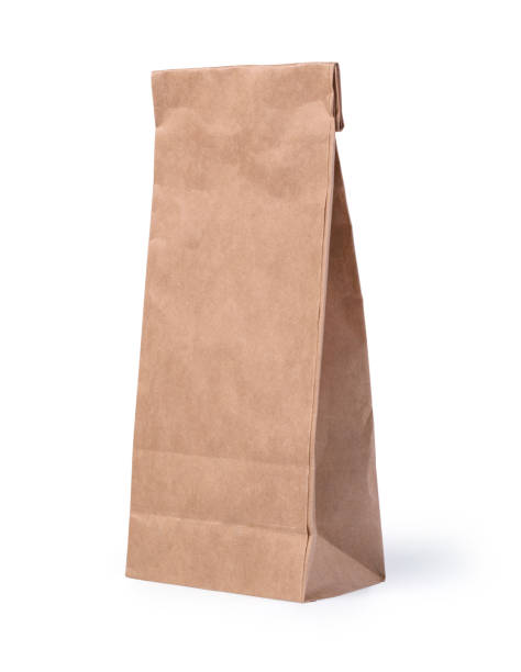 istock Brown paper bag isolated on white 1133011487