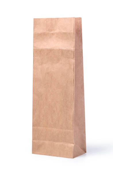 istock Brown paper bag isolated on white 1133011494