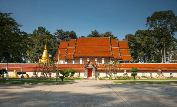 istock The ancient temple and golden pagoda 1133015991