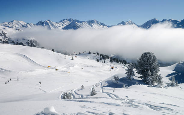 istock Clouds in Zillertal Arena ski resort Austria 1133016778