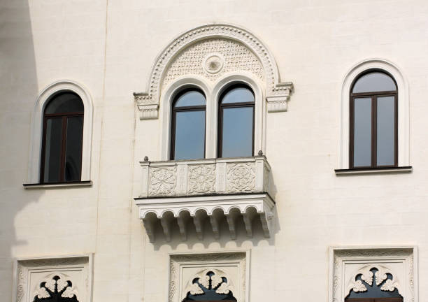 istock Fragment of a building wall with a balcony 1133024063