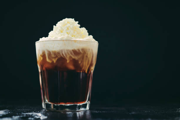 istock Iced coffee topped with whipped cream. 1133024122