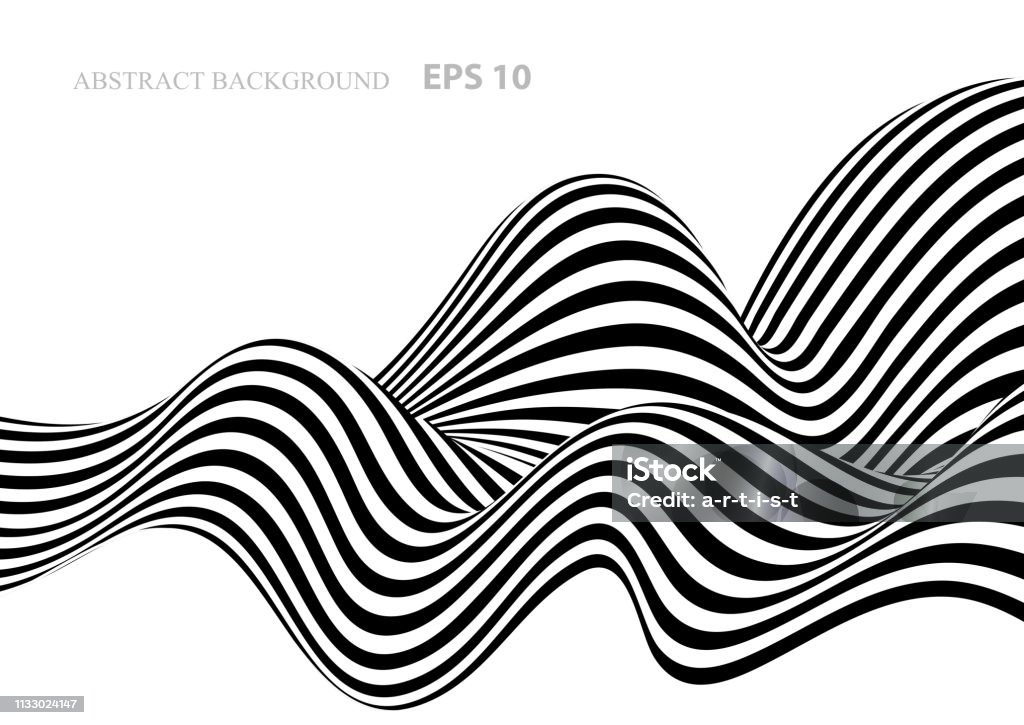 Black and white abstract background with stripes EPS10. File don't contain any transparency.Layered. grouped. Striped stock vector
