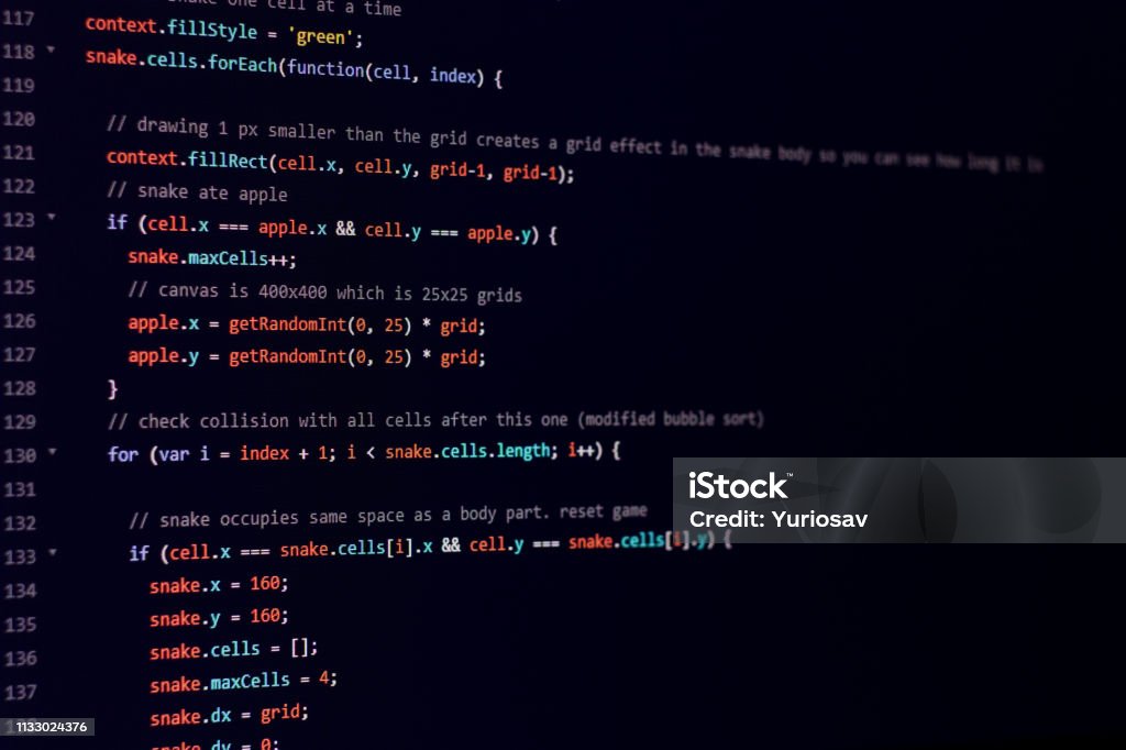 Javascript Code On Computer Screen Stock Photo - Download Image Now ...