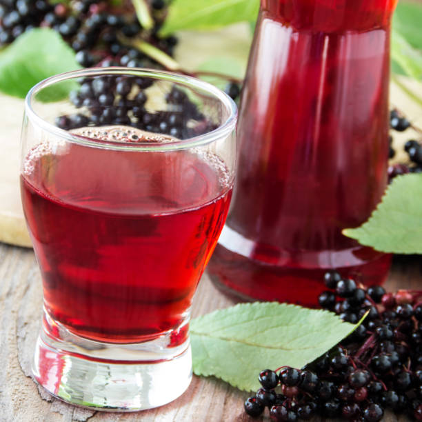 istock Elderberry tea and juice 1133046332