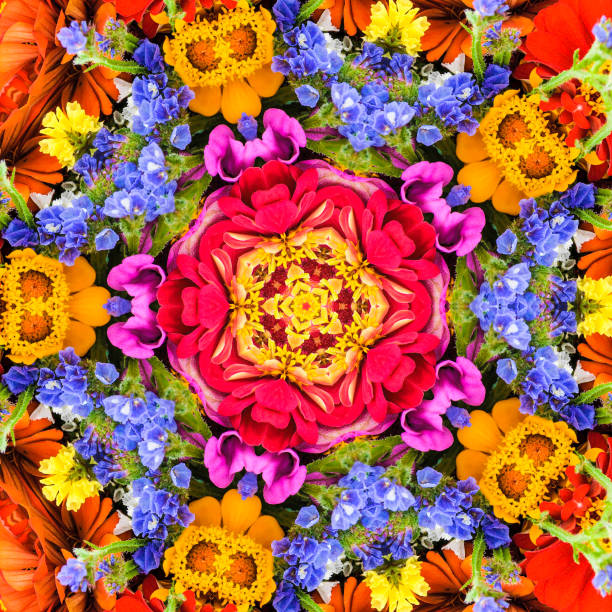 istock Flower Bouquet Mandala 1133047952