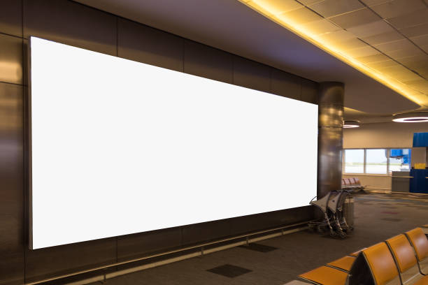 istock blank billboard white advertisement white clipping airport terminal 1133053278