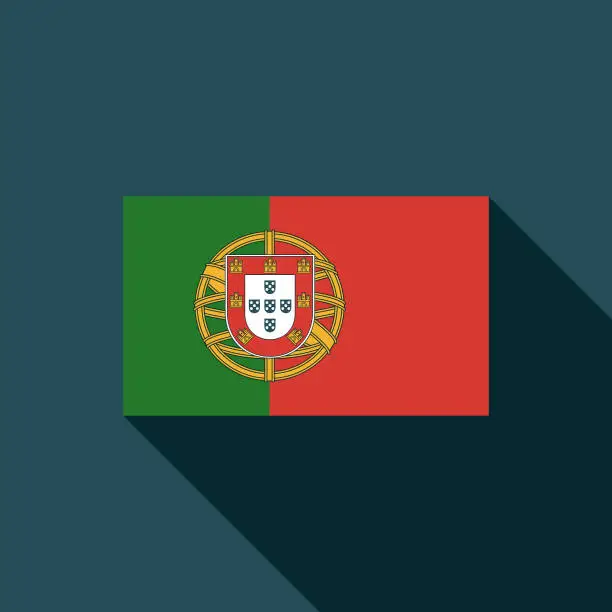 Vector illustration of Portuguese Flag Icon