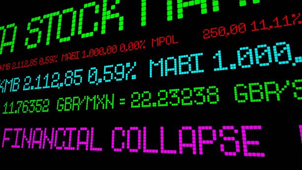 istock Financial collapse stock ticker 1133058987