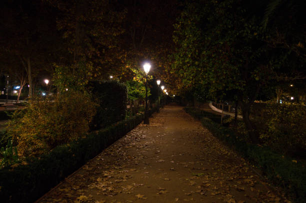 istock Walk of the bomb Park in Granada, Spain 1133060214