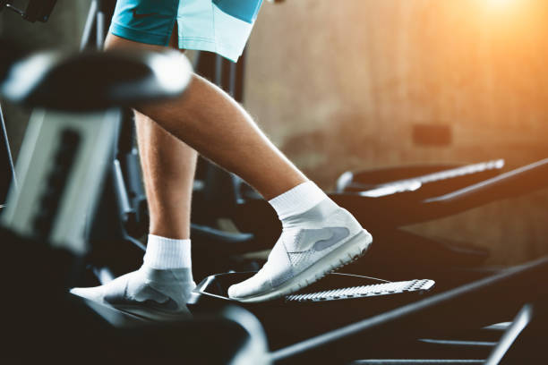 istock Running . young man running on treadmill at gym 1133073262