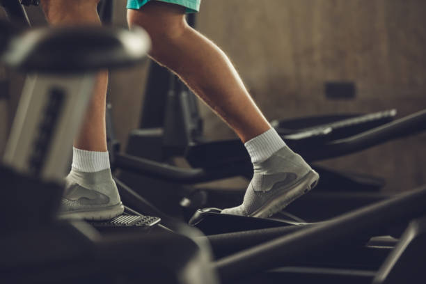 istock Running . young man running on treadmill at gym 1133073265