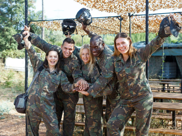 istock Friendly team of players wearing camouflage 1133082890