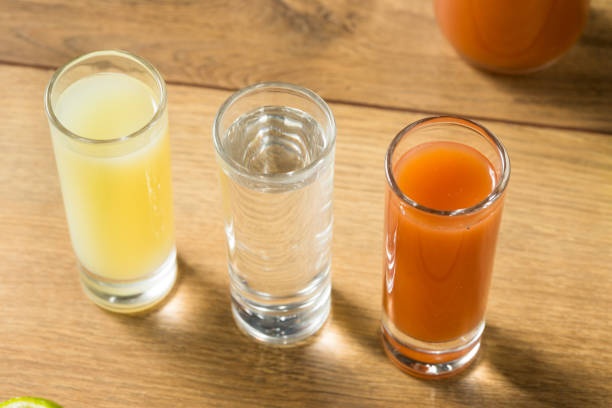 istock Alcoholic Sangrita Mexican Flag Cocktail 1133084062
