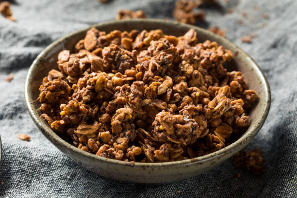 istock Homemade Chocolate Granola in a Bowl 1133086046