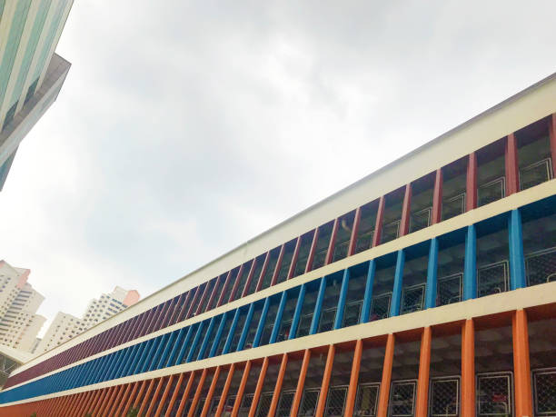 istock Long Colorful Building in Singapore 1133091770