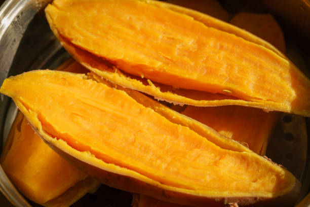 istock Steamed sweet potato 1133094253