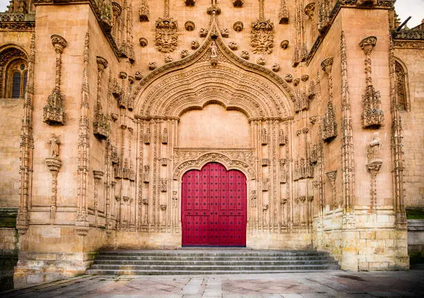 The Salamanca Cathedral door in Salamanca, Spain