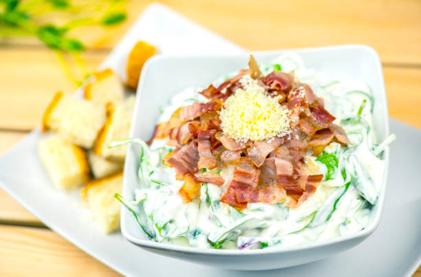 istock Fresh salad with cheese and pancetta 1133115339