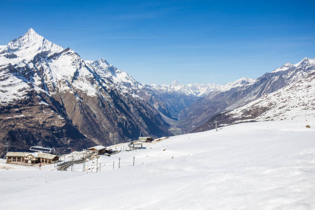 istock Riffelberg Train Station with Massif View - Zermatt, Switzerland 1133125548