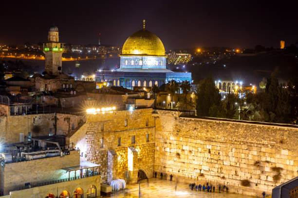 старый город иерусалима, израиль - jerusalem old city middle east religion travel locations стоковые фото и изображения