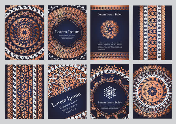 ilustrações, clipart, desenhos animados e ícones de convite do casamento, cartão de agradecimento - otomano