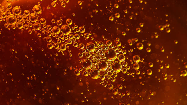 Bubbles, texture, honey, vegetable oil, machine oil, juice, beer, air, stock photo
