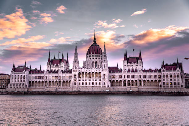 istock Hungarian parliament at sunset,Budapest hungary 1133134259