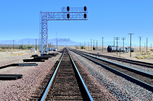 Railroad track, California