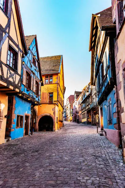 Half-timbered houses in Riquewhir Alsace