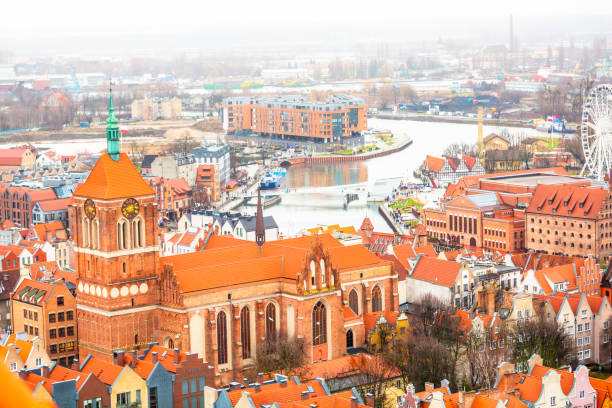 istock Gdansk Old Town aerial view, Poland 1133141447