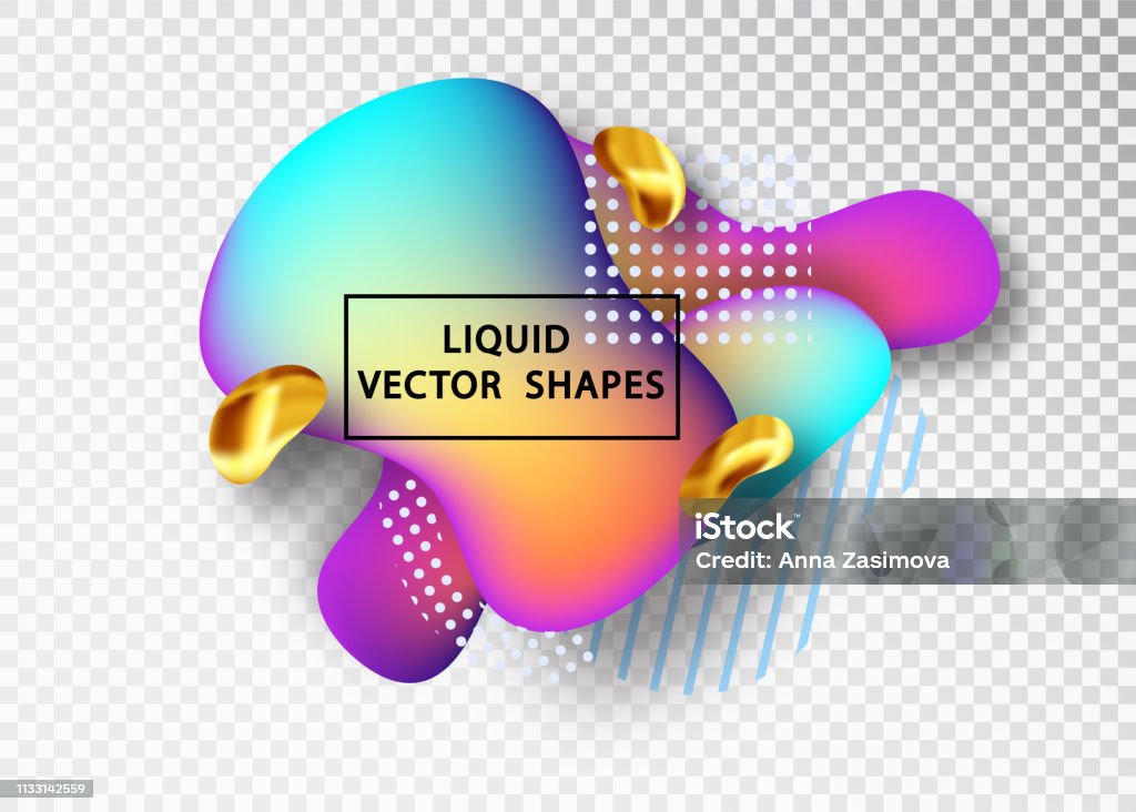Example For Liquid Layout Fluid Shape Layout Isolated Template Set Template For The Design Of A ...