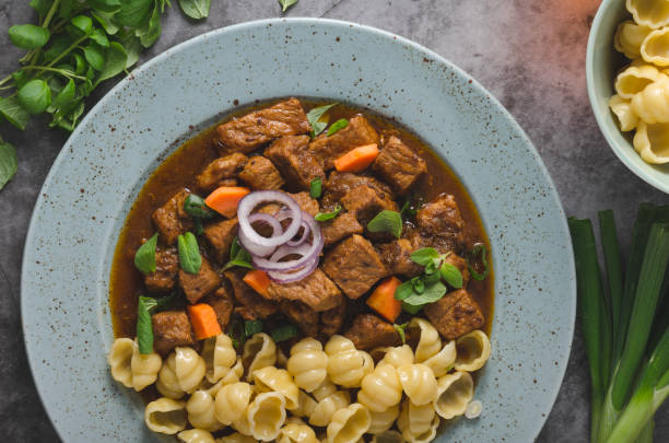 istock Goulash stew slow cook with pasta 1133148061