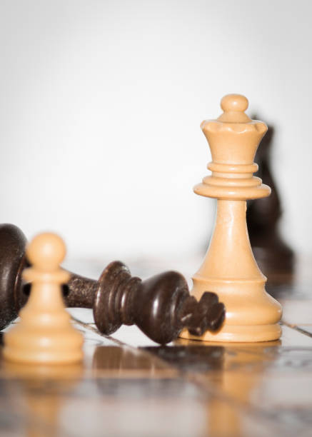 istock Chess photographed on a chessboard 1133151156