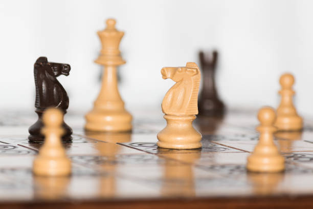 istock Chess photographed on a chessboard 1133151160
