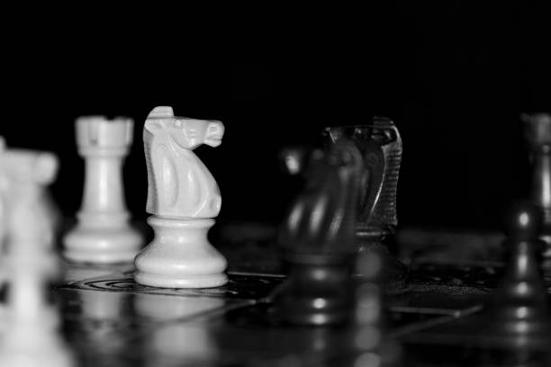 istock Chess photographed on a chessboard 1133151161