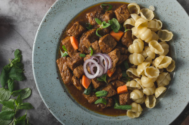 istock Goulash stew slow cook with pasta 1133151281
