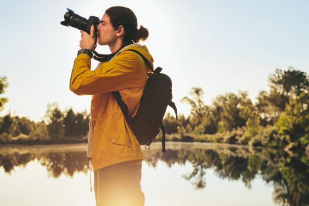 istock Traveler taking a photo 1133153873