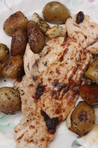istock Turkey breast fillet served with potatoes sauteed 1133155612