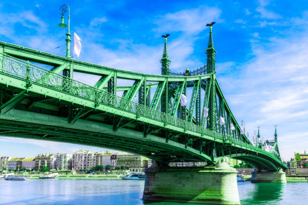 Chain bridge in Budapest, Hungary