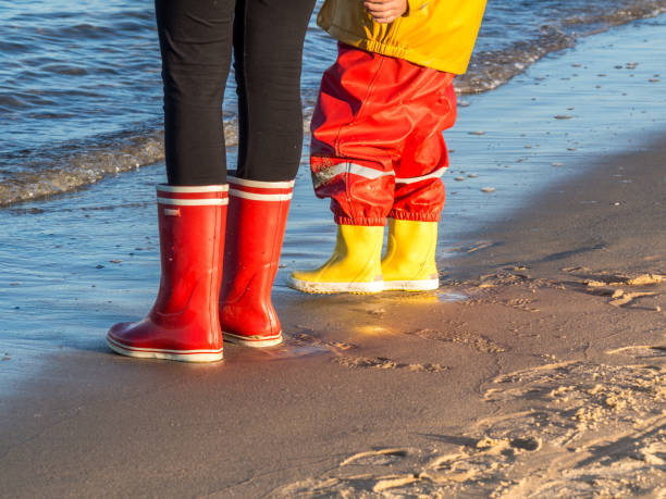 Wellies by the sea