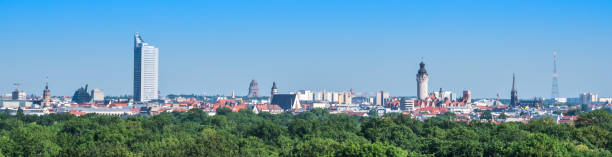 istock Panorama from Leipzig in East Germany 1133163370