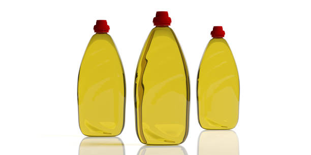 istock Dish soap, dishwashing detergent in transparent blank bottles, isolated on white background. 3d illustration 1133163591