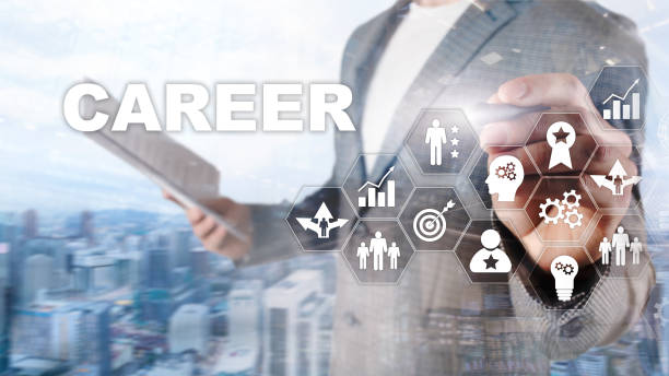 istock Acceleration concept personal development growth. Career business on blurred abstract background. Mixed media. 1133166276