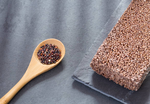 istock Black seeds of quinoa. Cereal bar - Chenopodium quinoa 1133167845