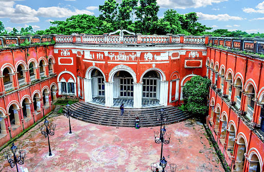 Itachuna Rajbari (Zamindar bari), West Bengal), India - September 14, 2013; Heritage building, the place of travel, Royal fooding and lodging available here for anybody - located on Hooghly district of West Bengal in India