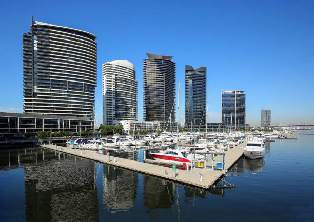 istock Dramatic skyline of downtown Melbourne 1133169198