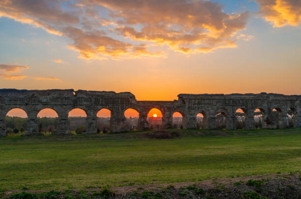 istock Rome (Italy) - The Parco degli Acquedotti at sunset. 1133169554